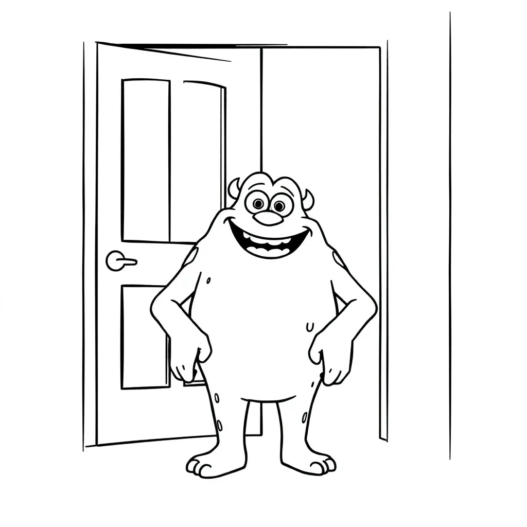 Monsters Inc coloring page
