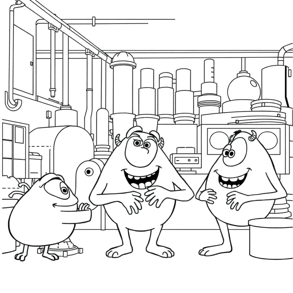 Monsters Inc coloring page