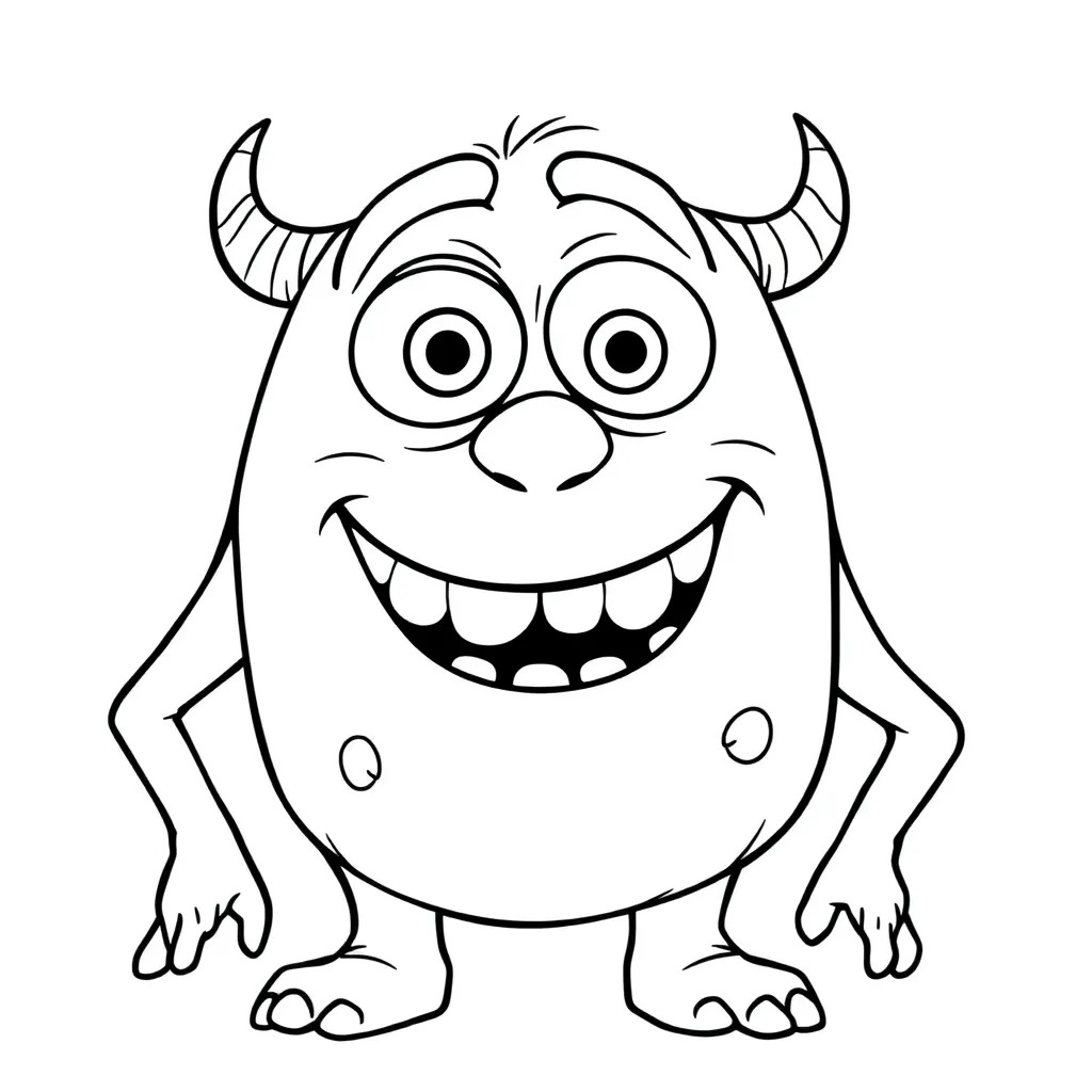 Monsters Inc coloring page