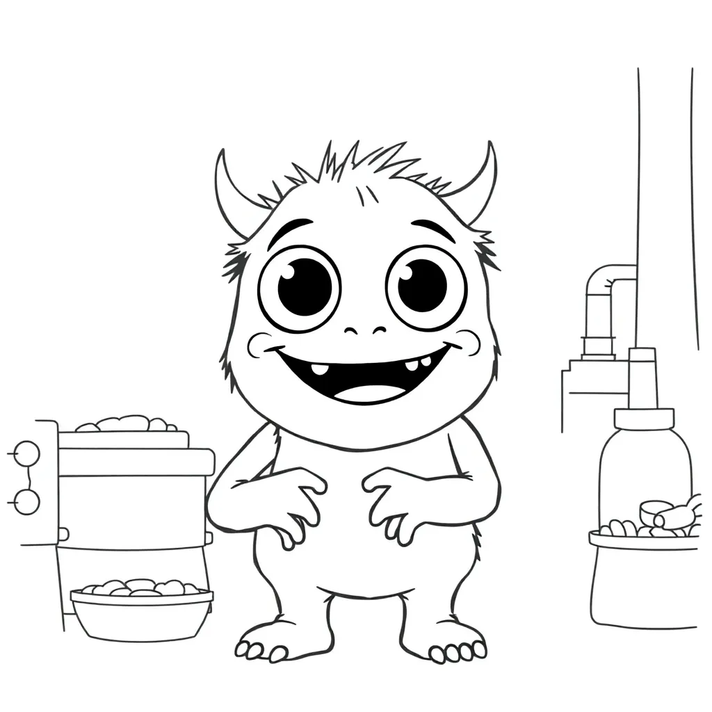 Monsters Inc coloring page