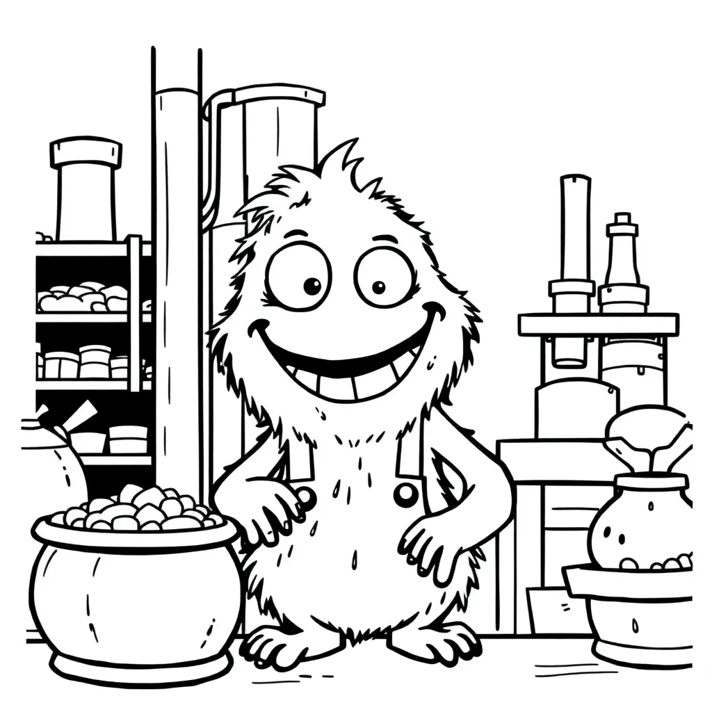 Monsters Inc coloring page
