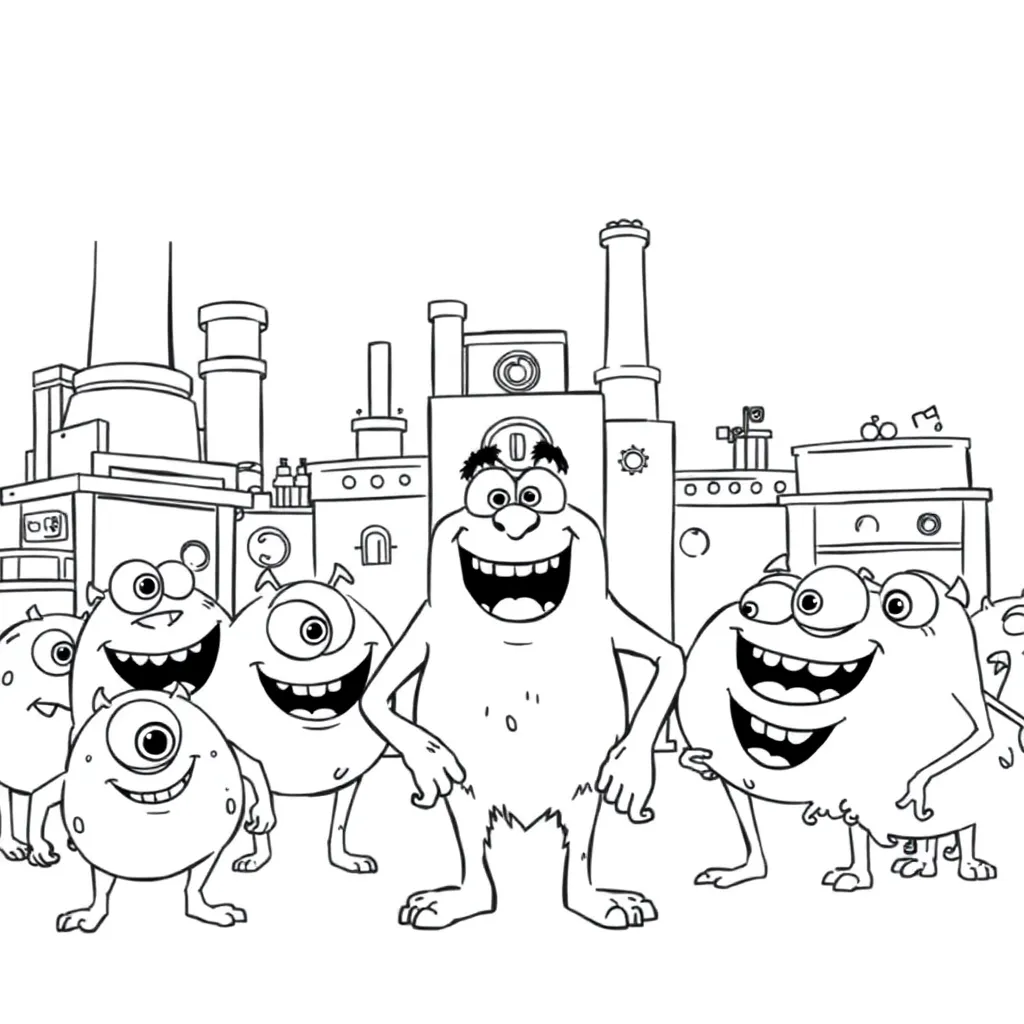 Monsters Inc coloring page