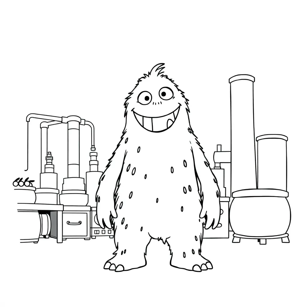 Monsters Inc coloring page