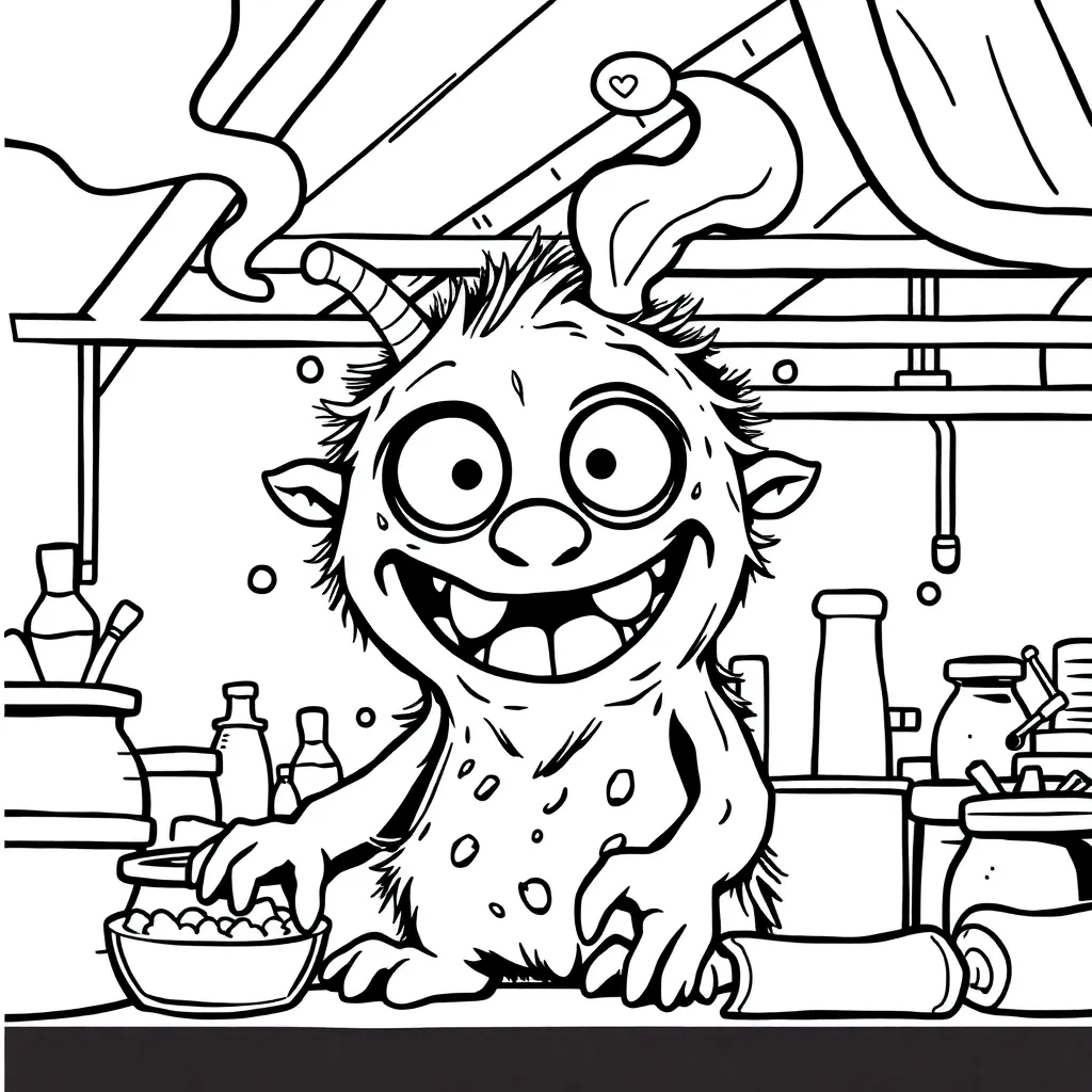 Monsters Inc coloring page