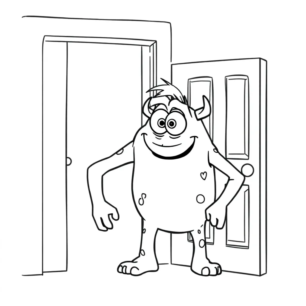 Monsters Inc coloring page