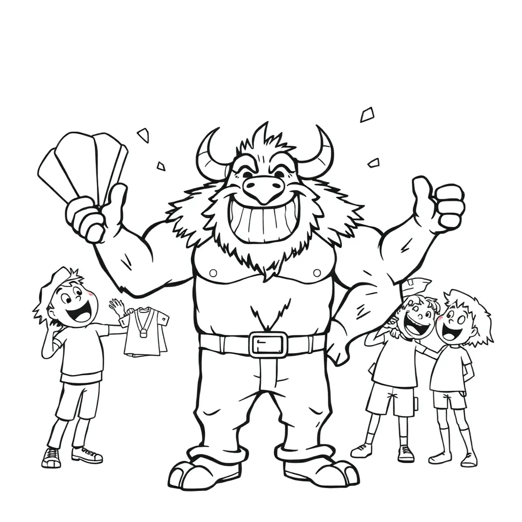 Mr Beast coloring page