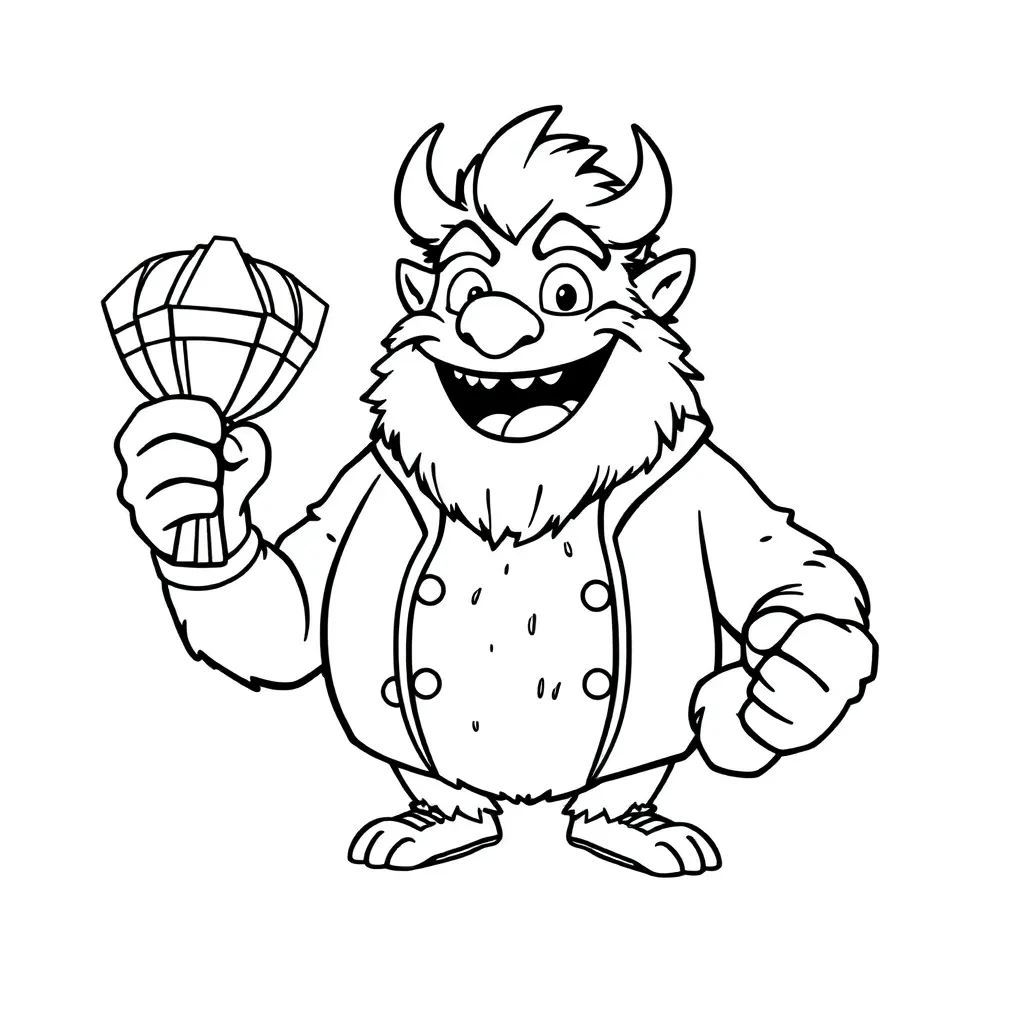Mr Beast coloring page
