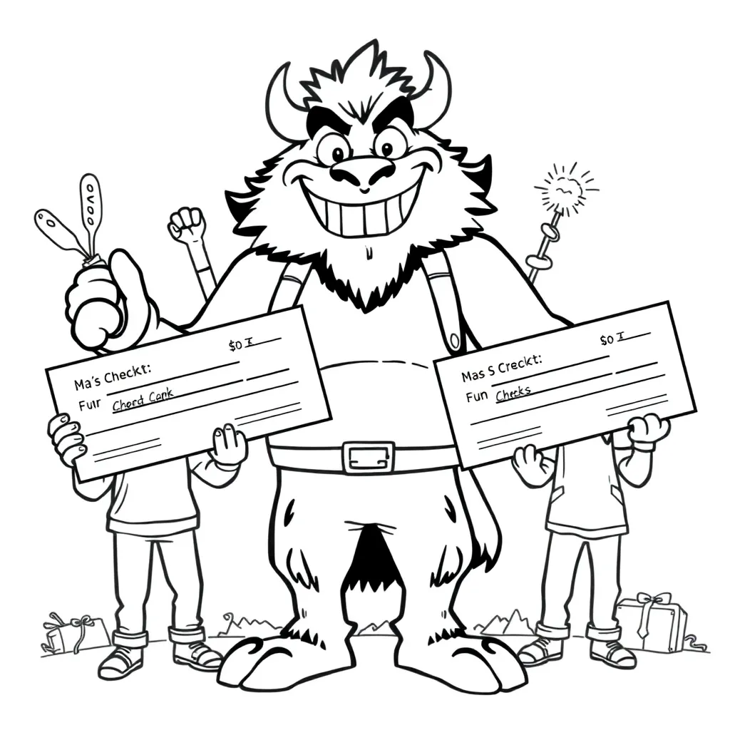 Mr Beast coloring page