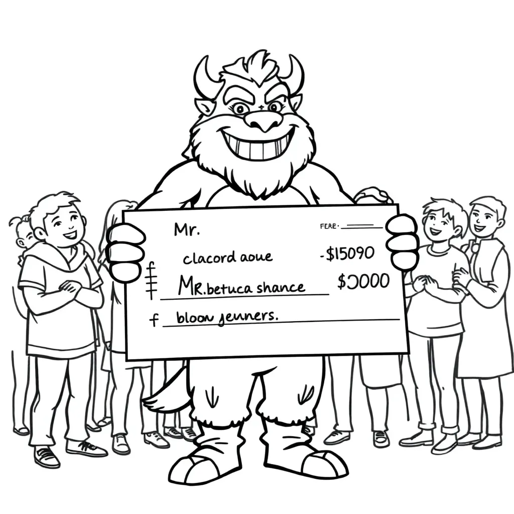 Mr Beast coloring page