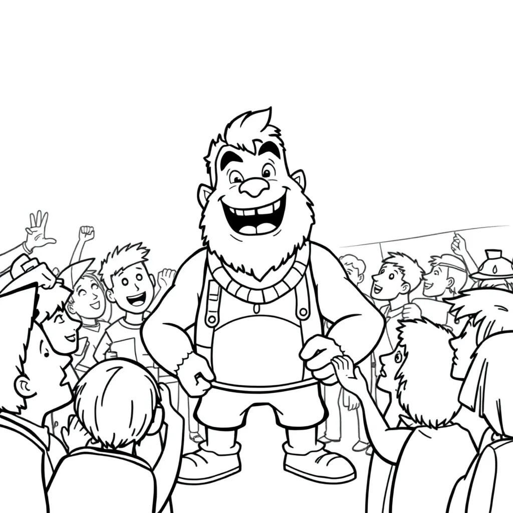 Mr Beast coloring page