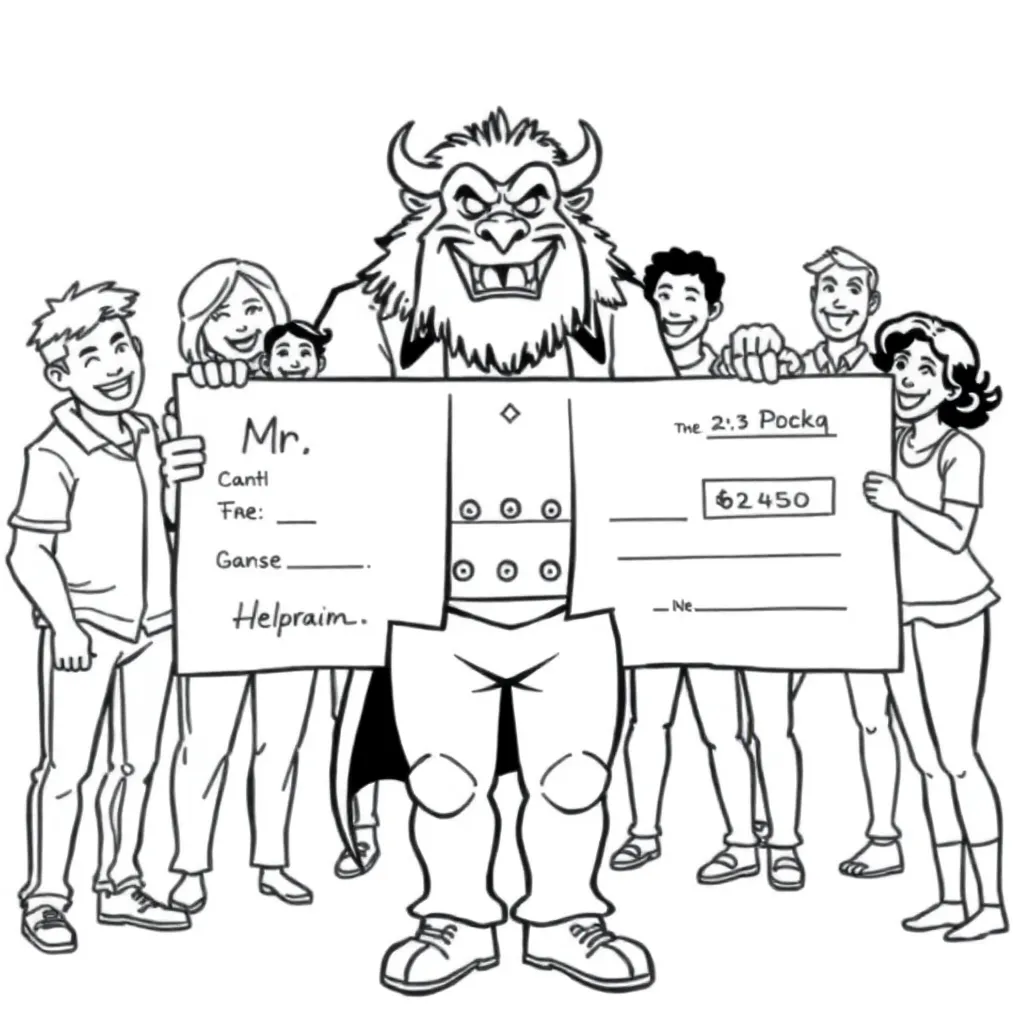 Mr Beast coloring page