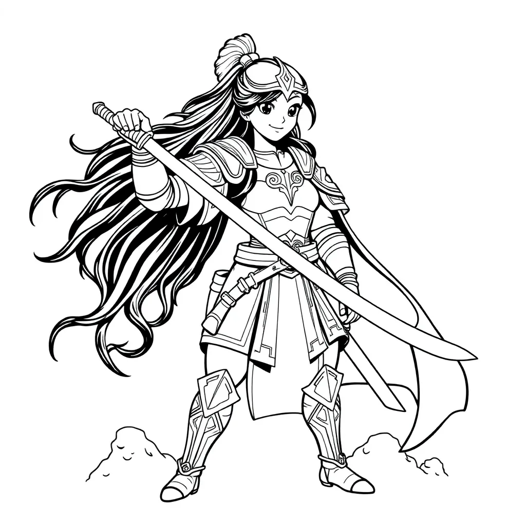 Mulan coloring page