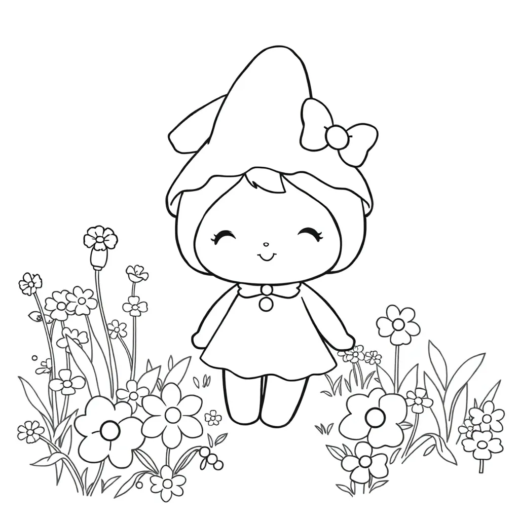 My Melody coloring page