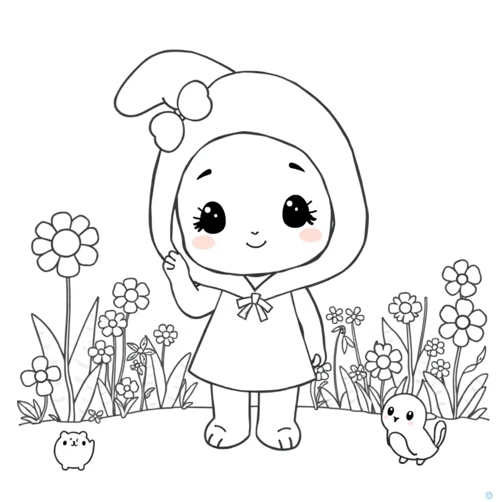 My Melody coloring page