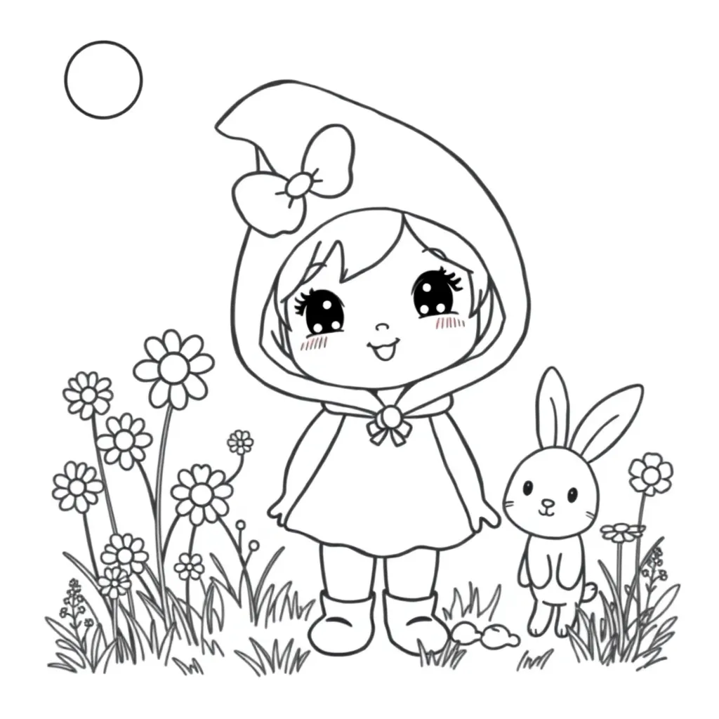 My Melody coloring page