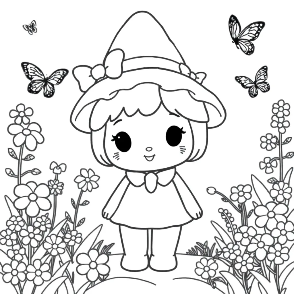 My Melody coloring page