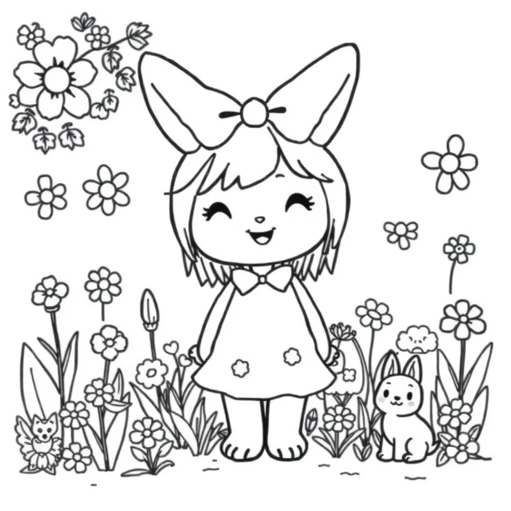 My Melody coloring page