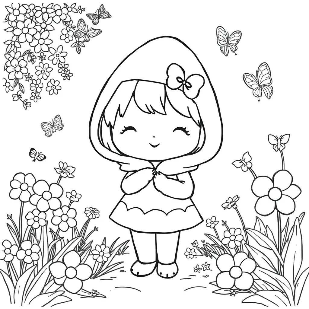 My Melody coloring page