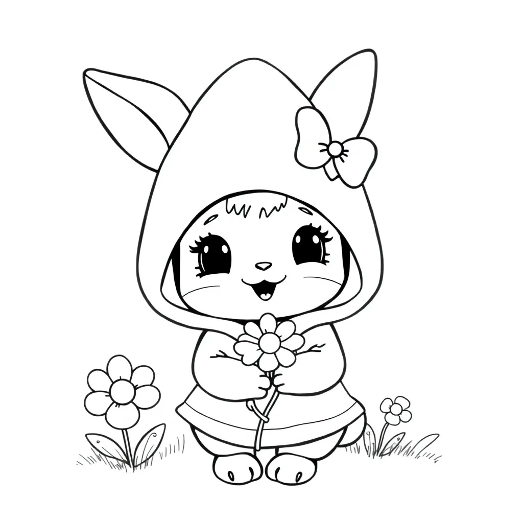 My Melody coloring page