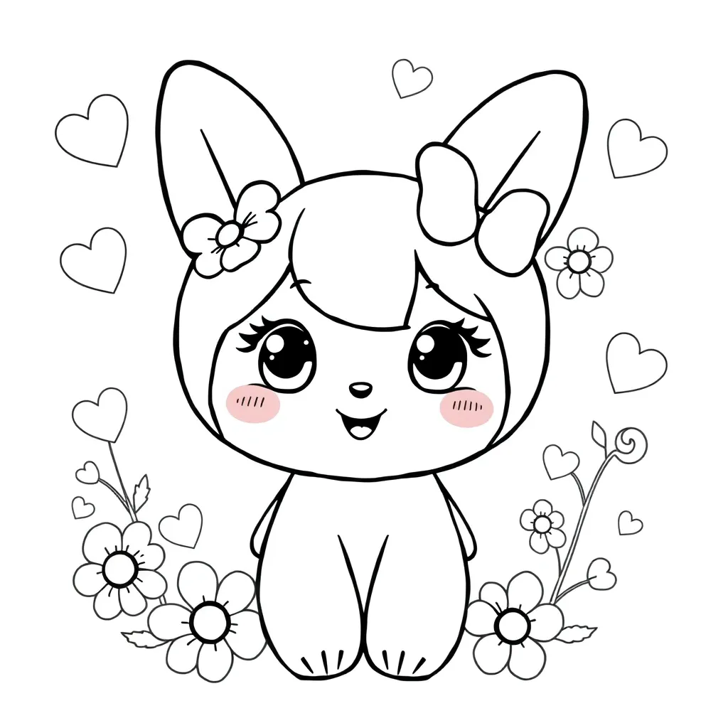 My Melody coloring page