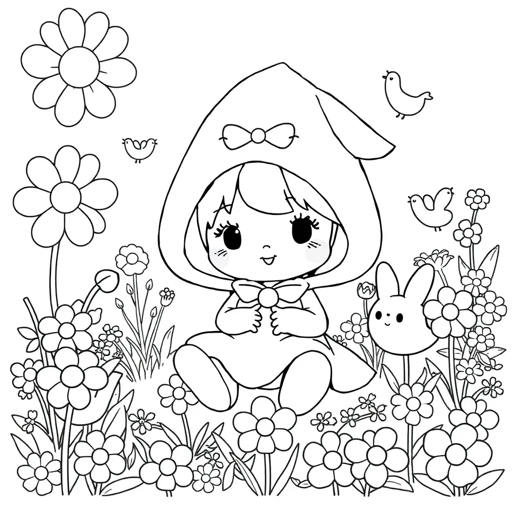 My Melody coloring page