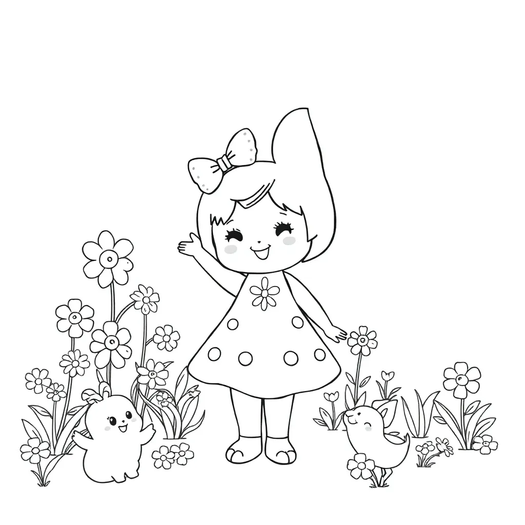 My Melody coloring page