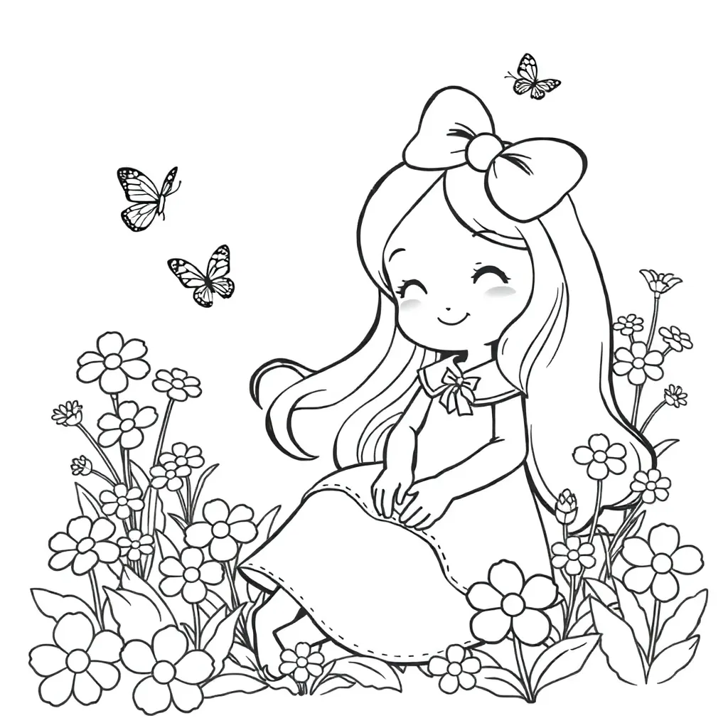 My Melody coloring page