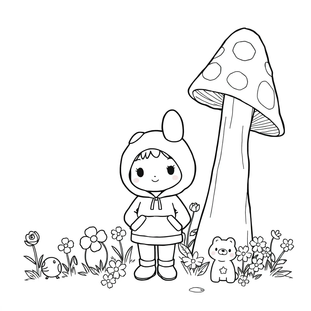 My Melody coloring page