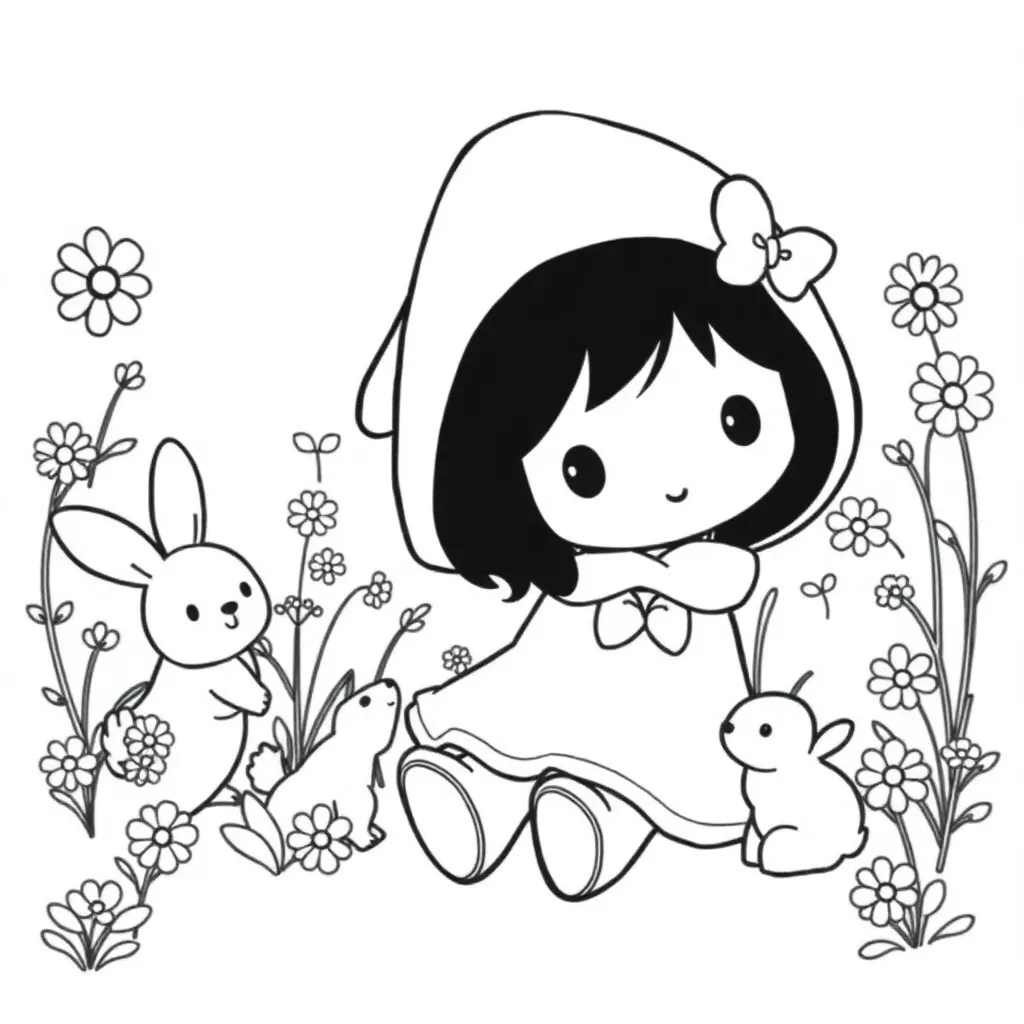 My Melody coloring page