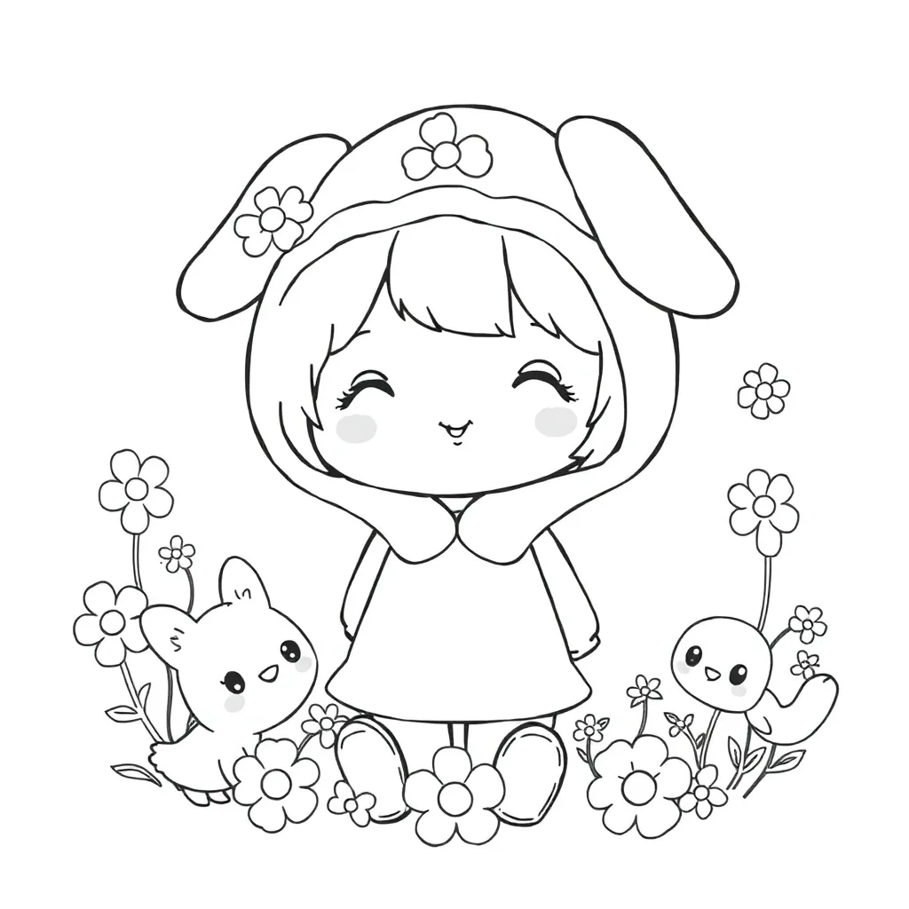 My Melody coloring page