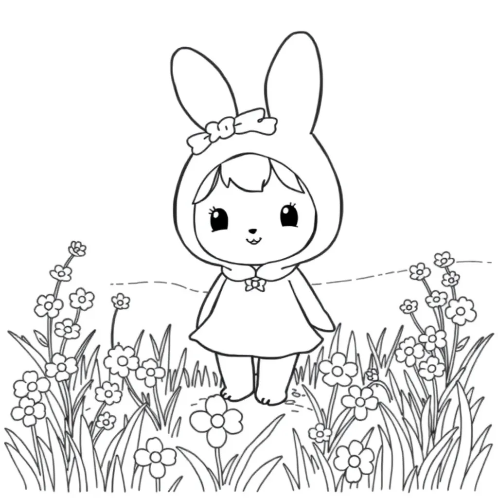 My Melody coloring page