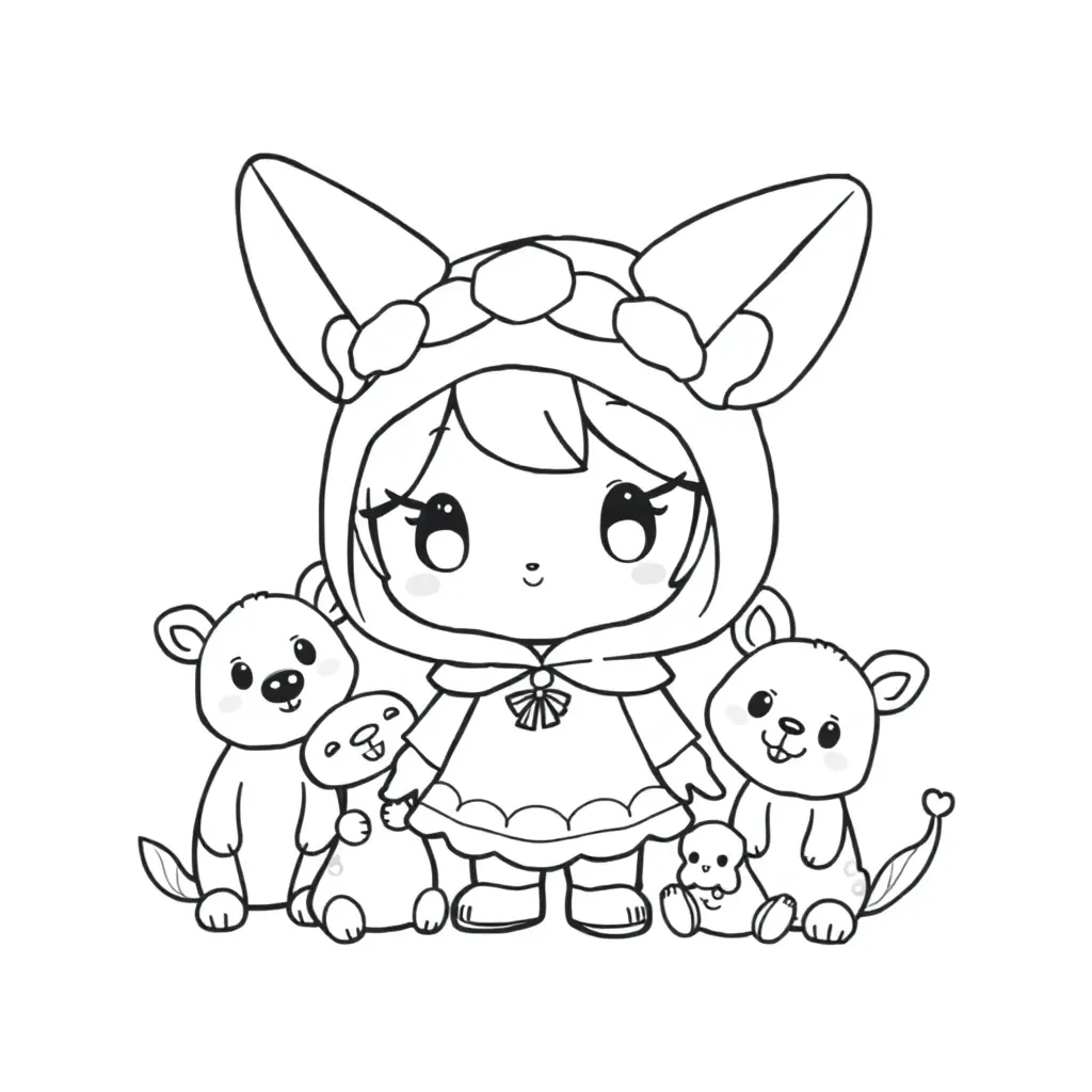 My Melody coloring page