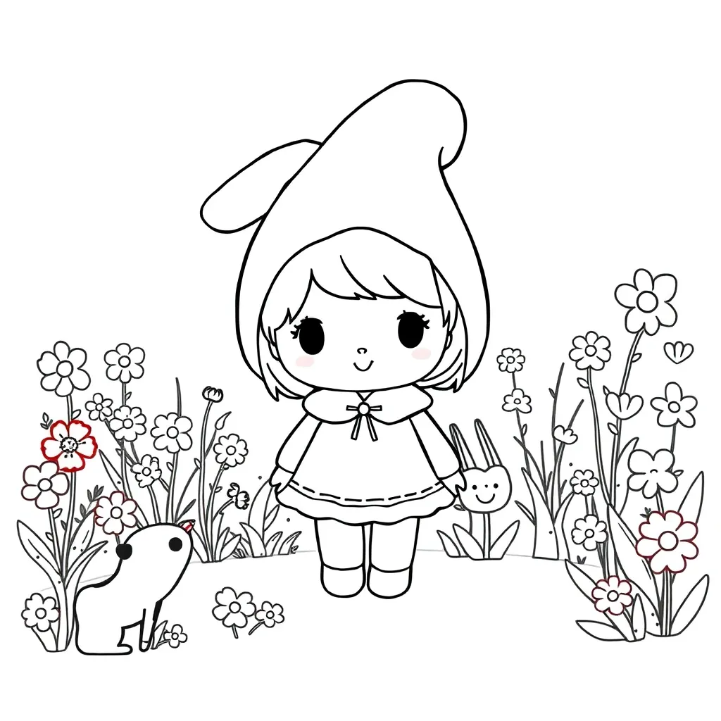 My Melody coloring page