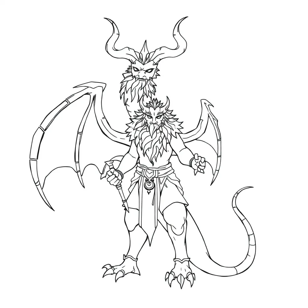 Mythology coloring page