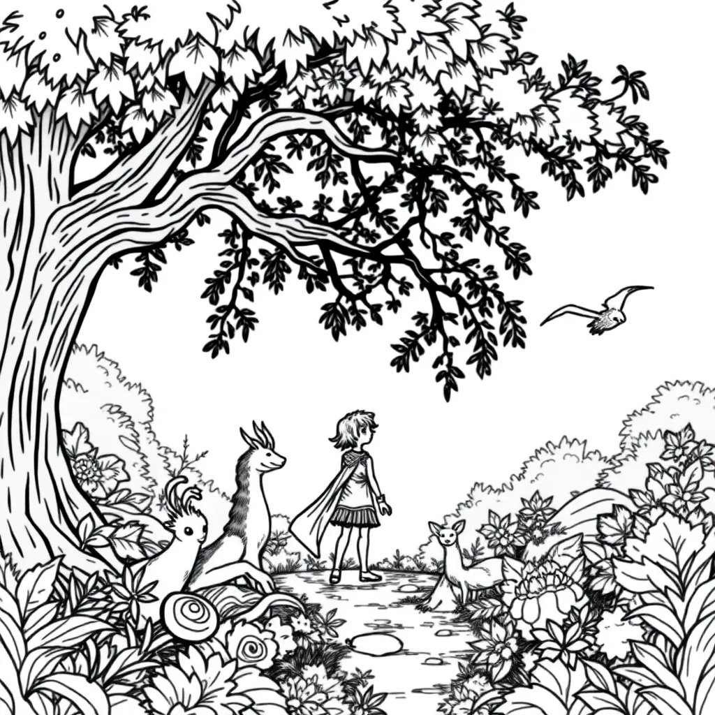 Mythology coloring page