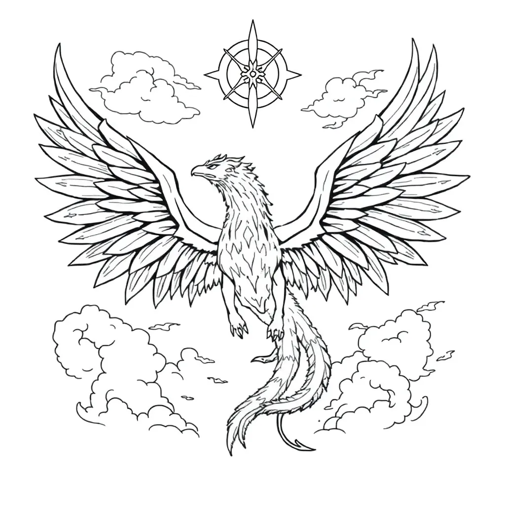 Mythology coloring page