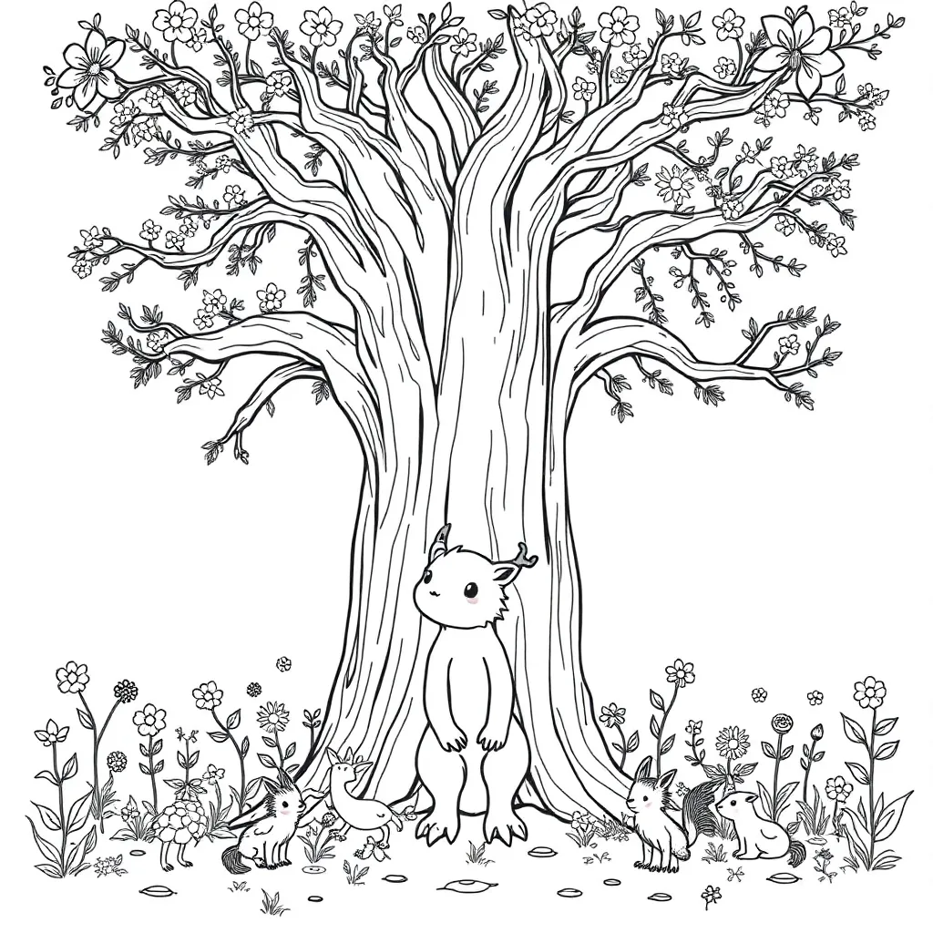 Mythology coloring page