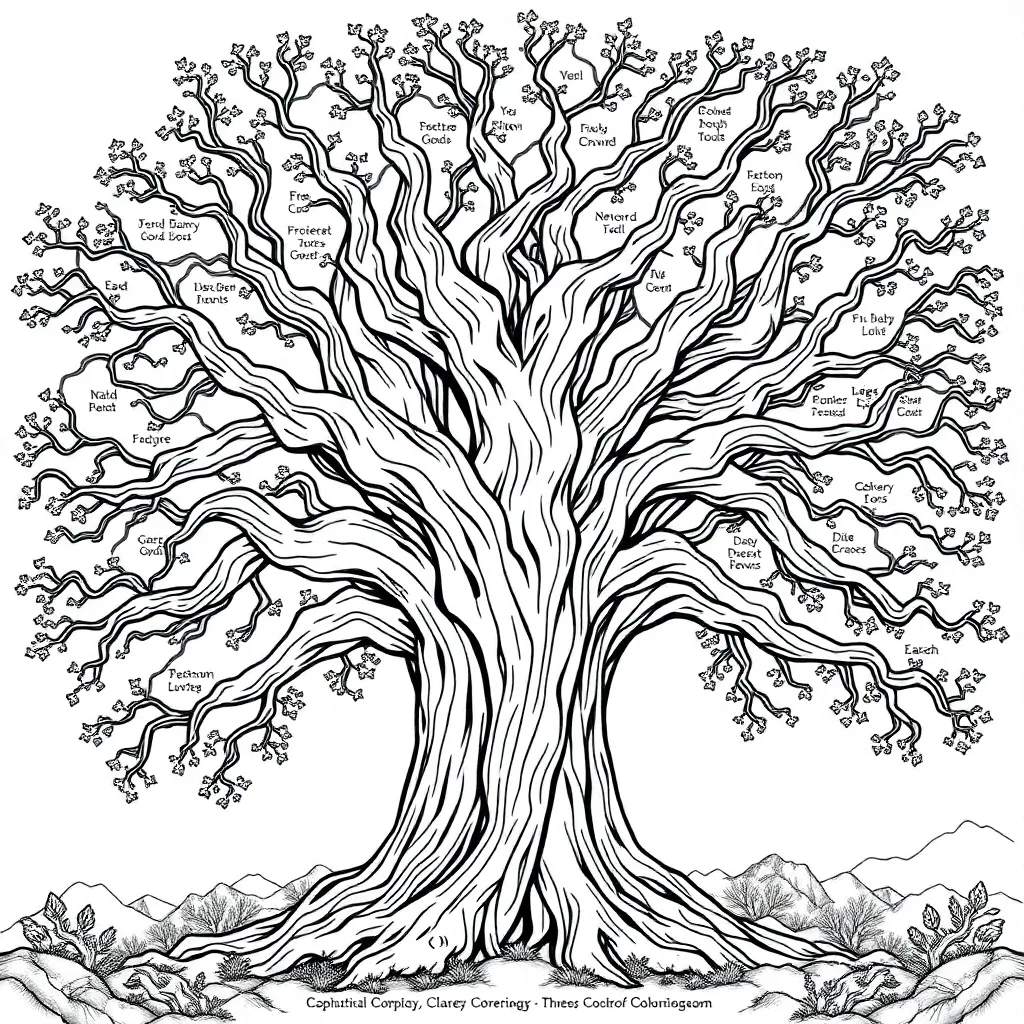 Mythology coloring page