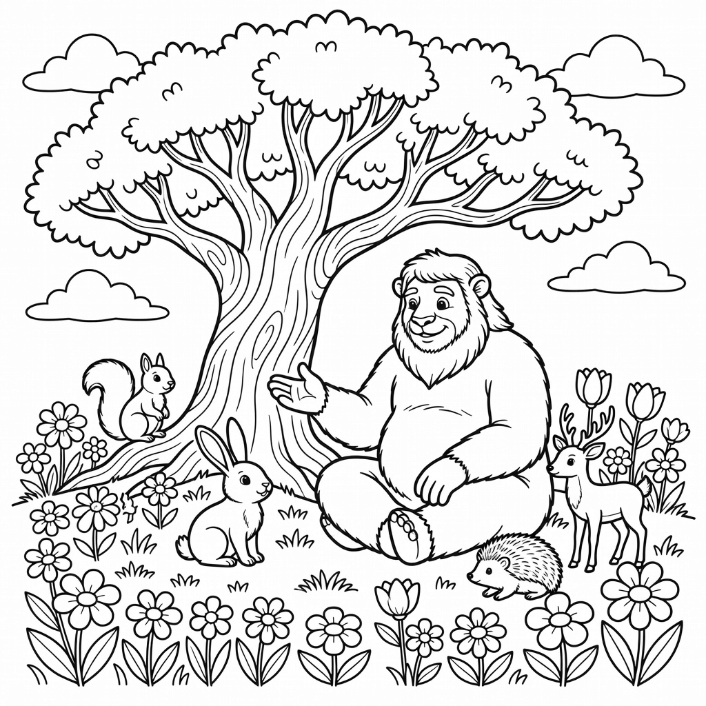 Mythology coloring page