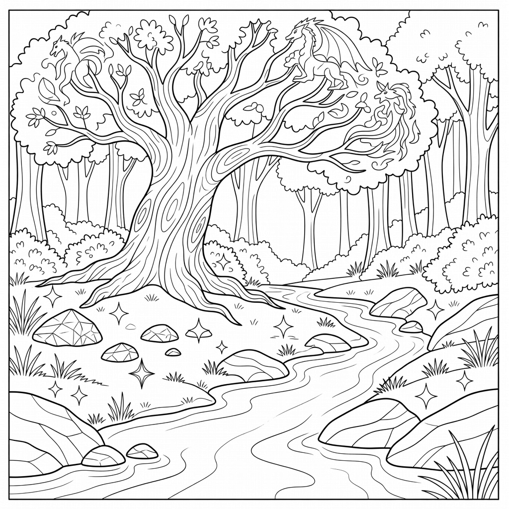 Mythology coloring page