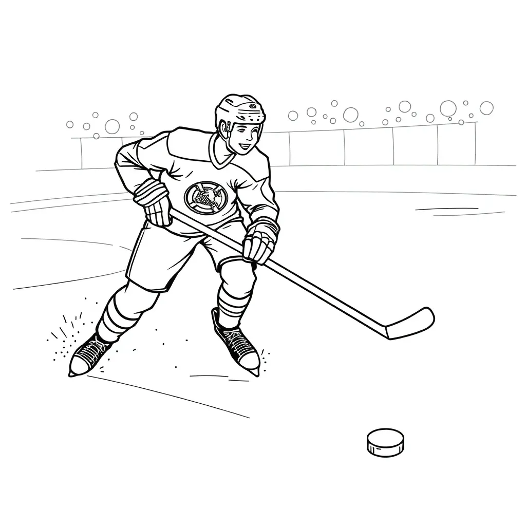 NHL & Hockey coloring page