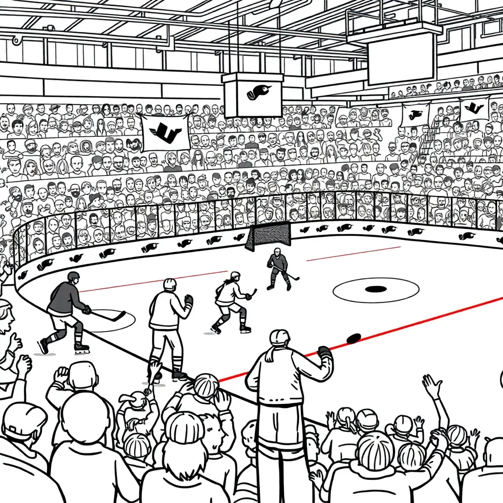 NHL & Hockey coloring page