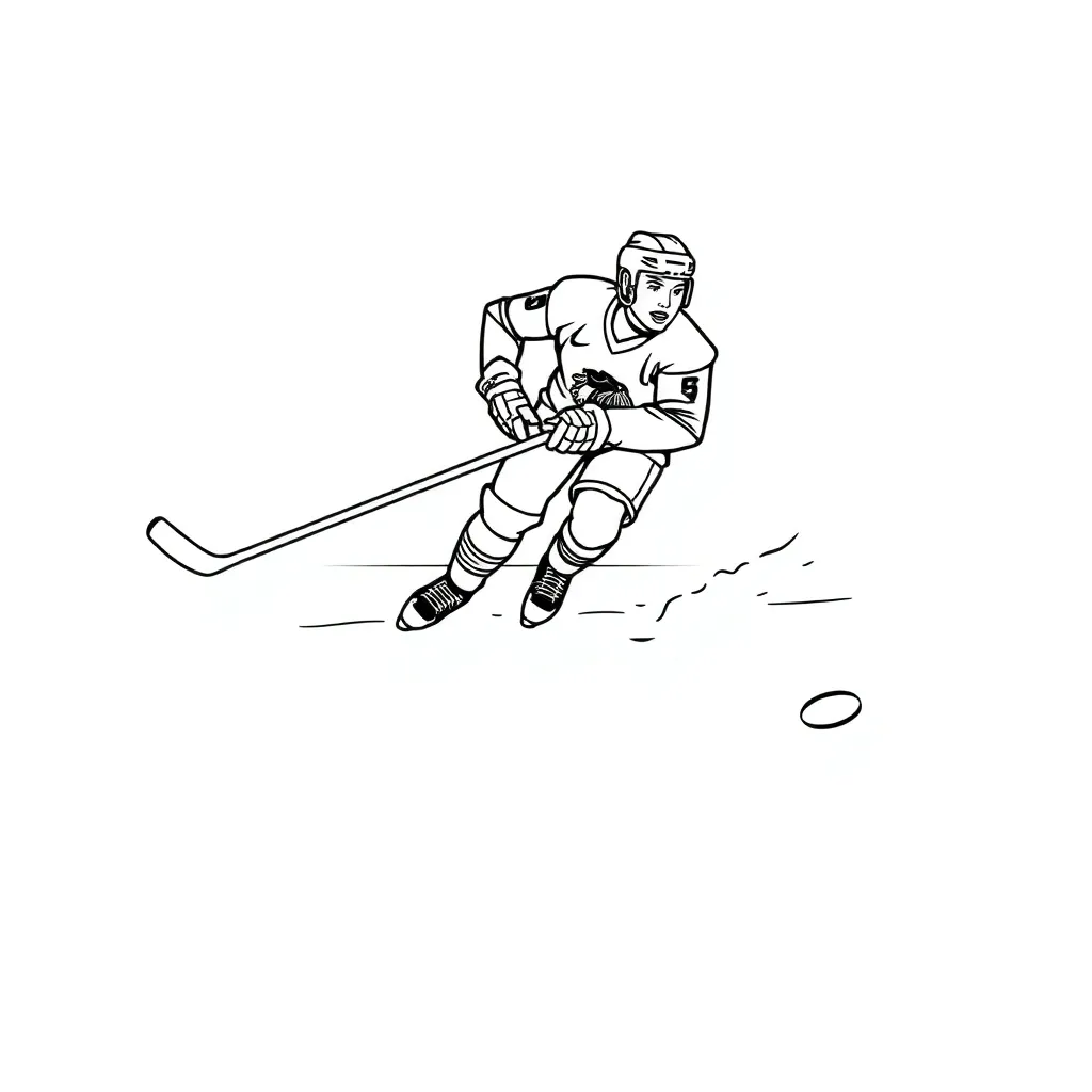 NHL & Hockey coloring page