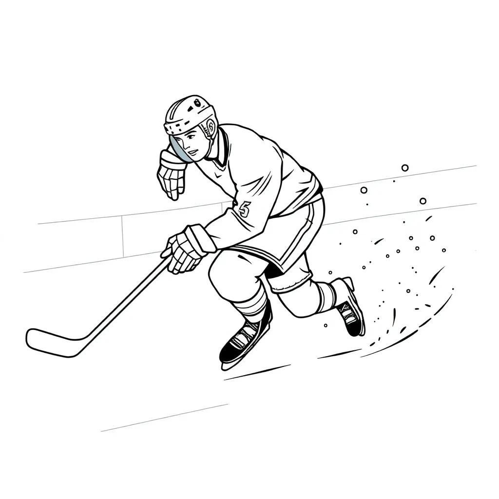 NHL & Hockey coloring page