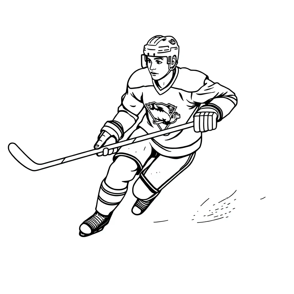 NHL & Hockey coloring page