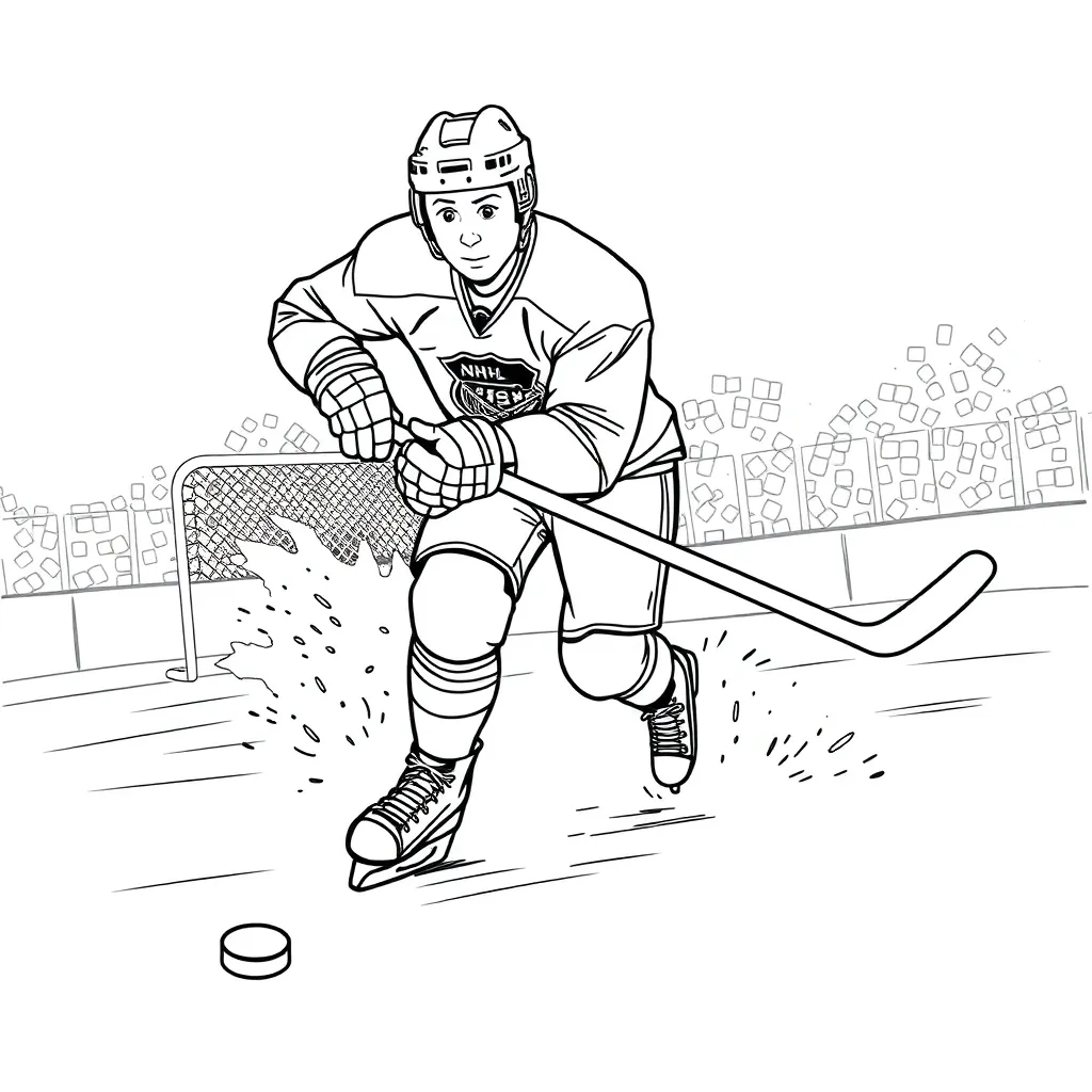 NHL & Hockey coloring page