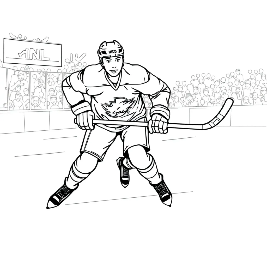 NHL & Hockey coloring page