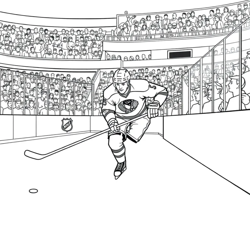 NHL & Hockey coloring page