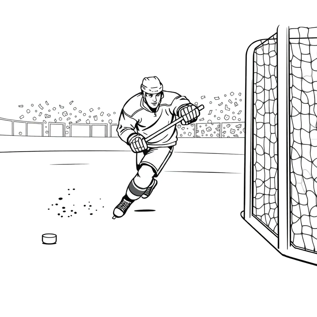 NHL & Hockey coloring page