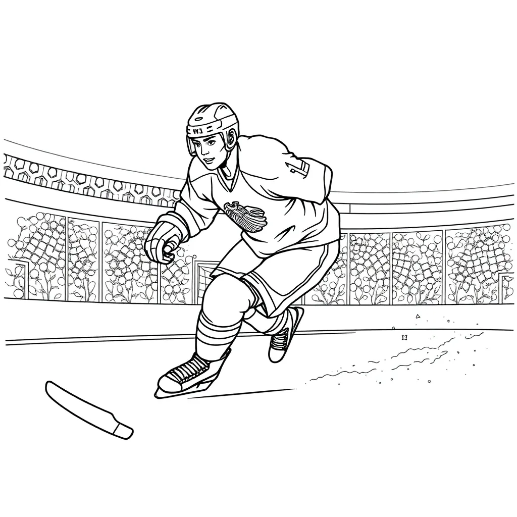 NHL & Hockey coloring page